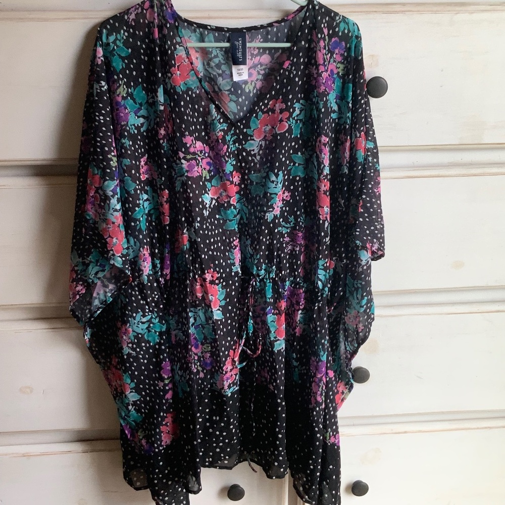 Beach swimsuit coverup